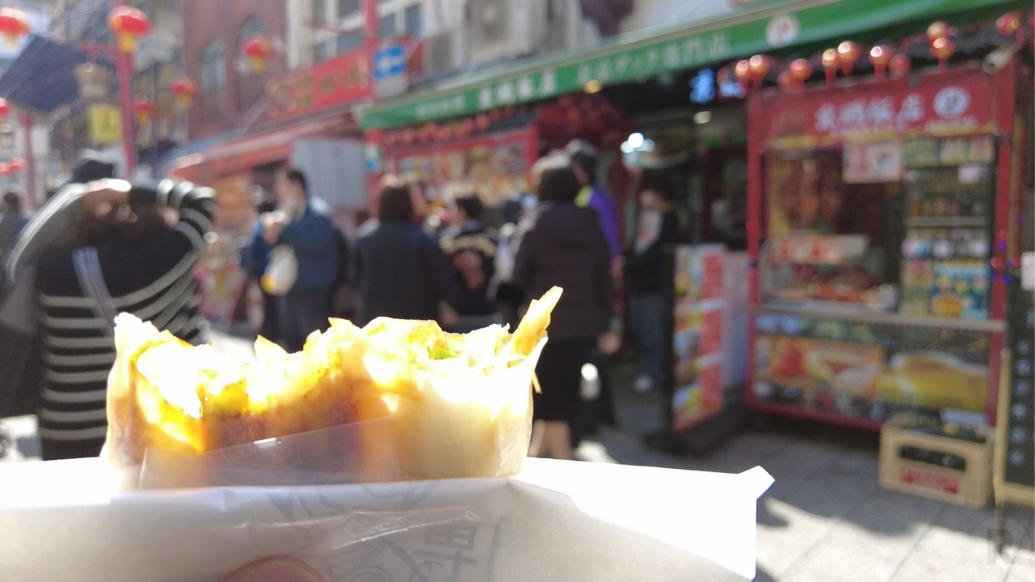 んー食べるのが難しい。噛み切れない笑