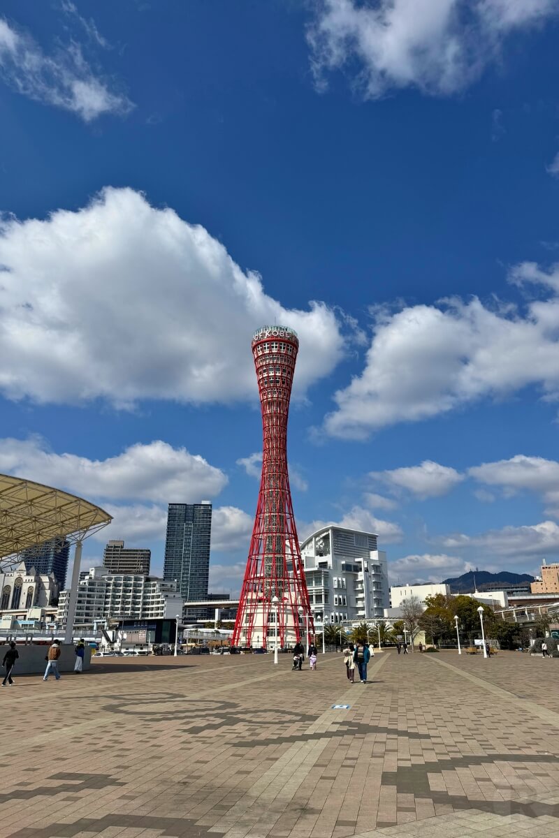 神戸ポートタワーで神戸市内の風景を堪能