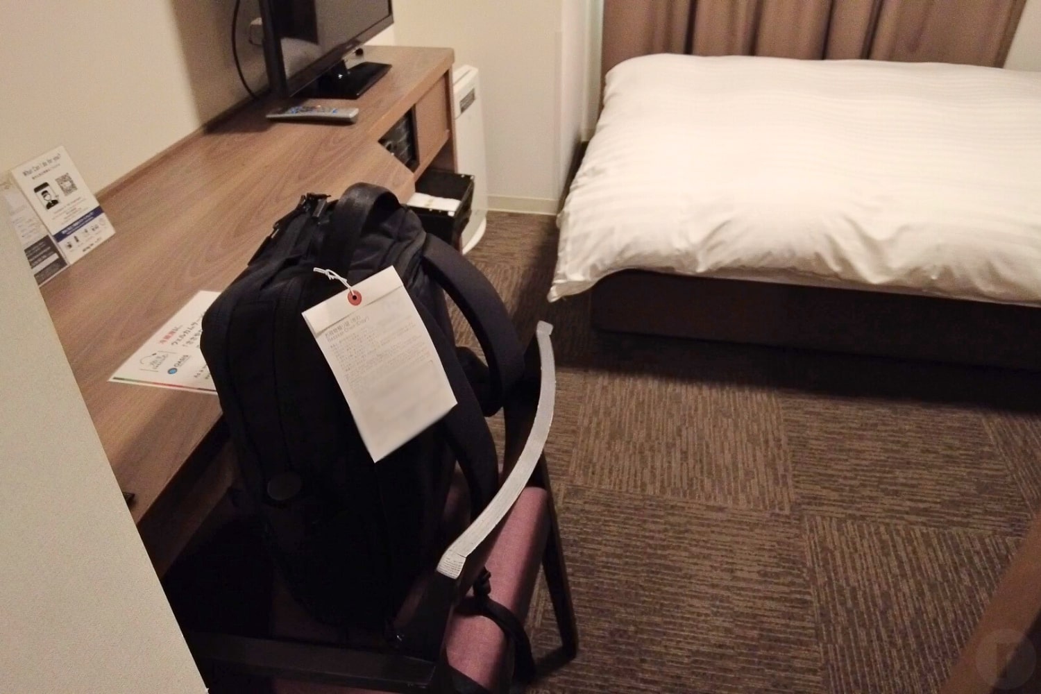 預けた荷物は事前に部屋まで運んでくれていたようです。ありがたい!