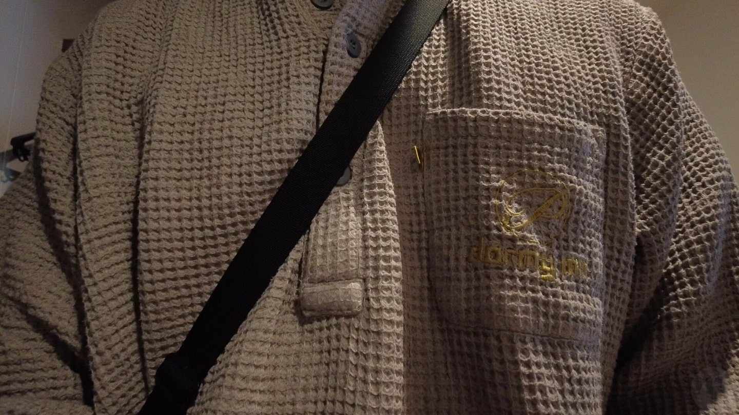 服装は館内着のまま向かいました。