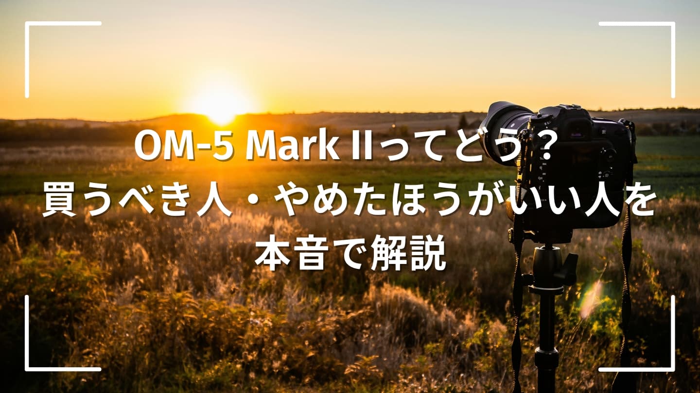 OM-5 Mark IIってどう？買うべき人・やめたほうがいい人を本音で解説