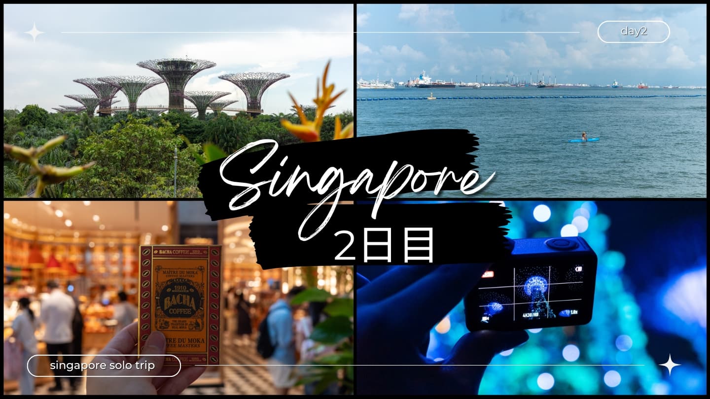 【シンガポール3泊5日の一人旅】2日目│アジア大陸最南端に到達！ローカルグルメと人気スポット巡り