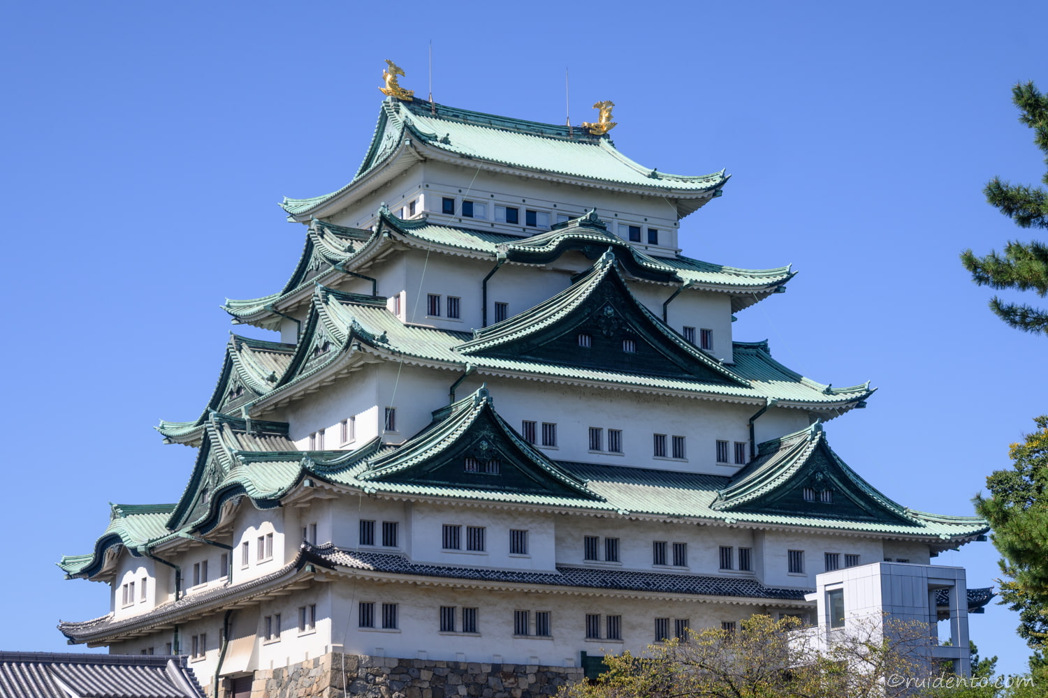 名古屋城　換算75mm