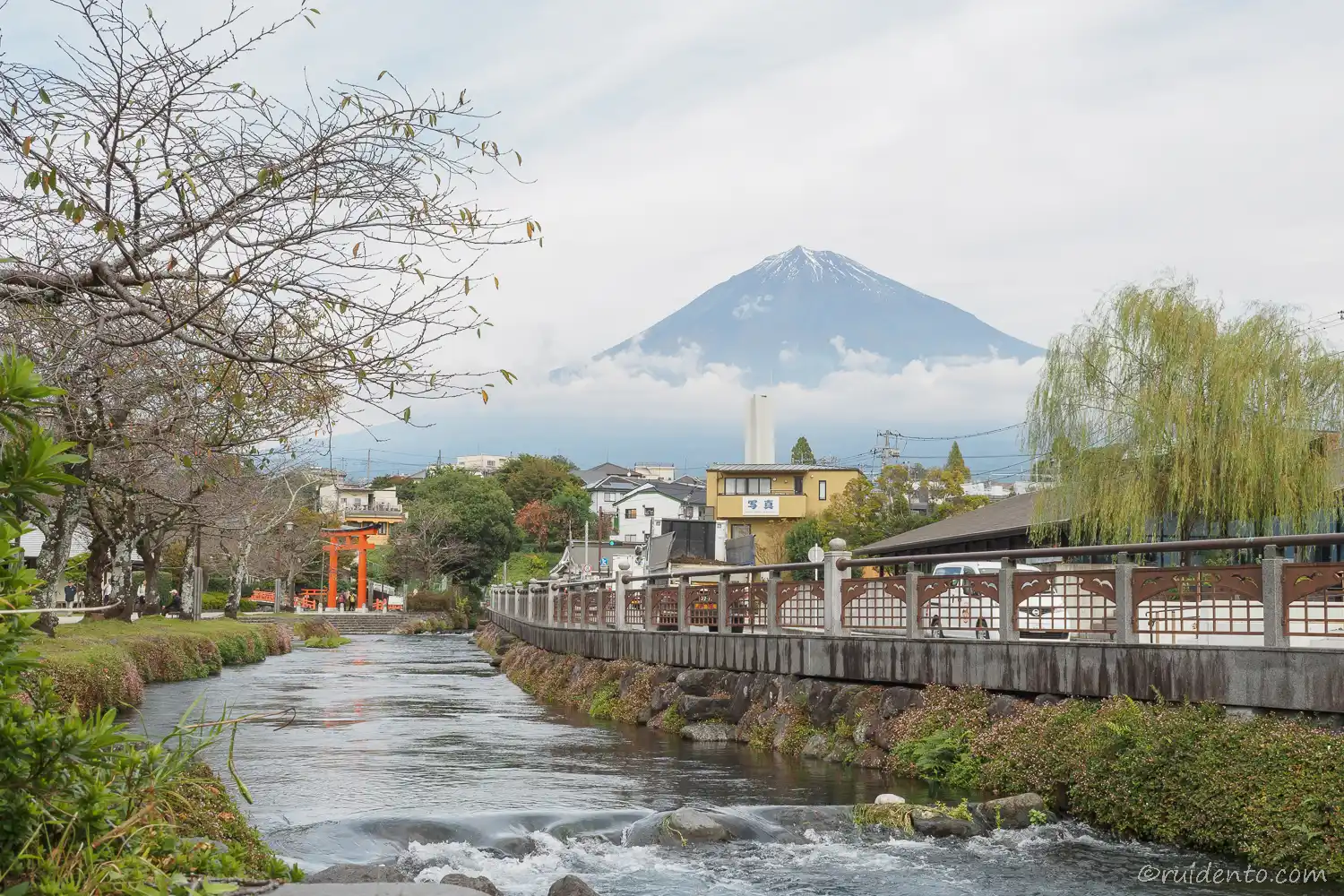 神田川から見る富士山