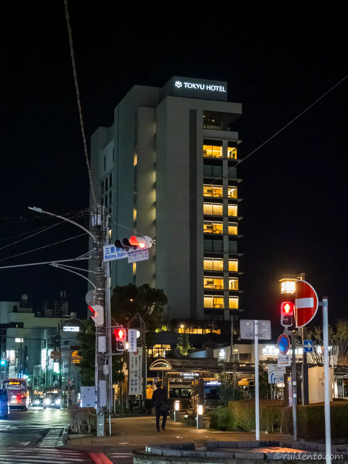 夜の富士山三島東急ホテル