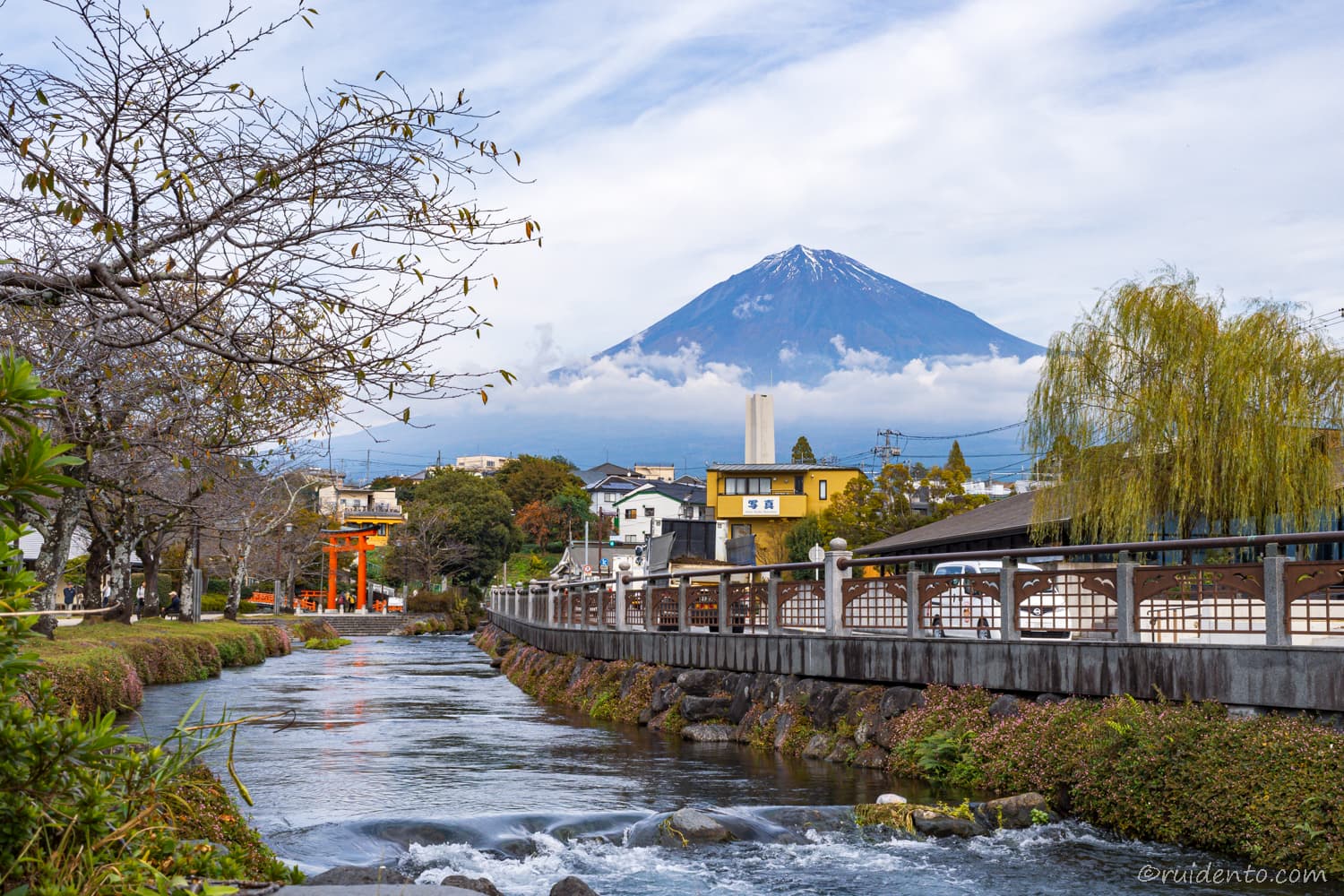 神田川から眺める富士山の絶景2